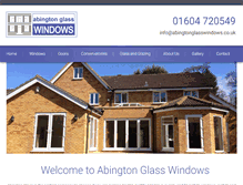 Tablet Screenshot of abingtonglasswindows.co.uk